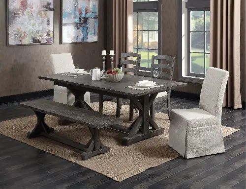 Charcoal dining bench hotsell