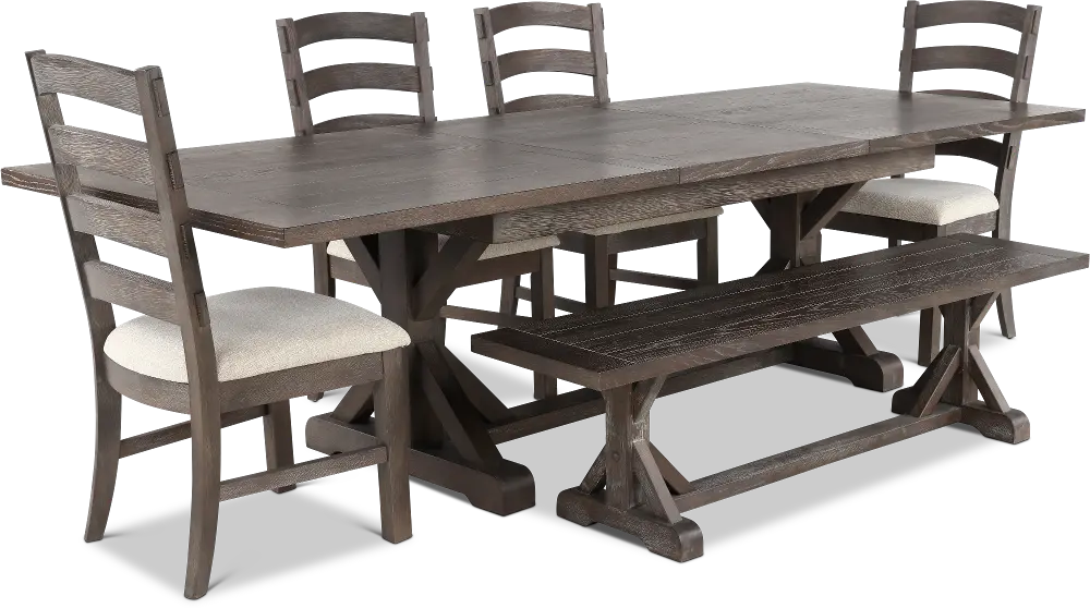Paladin Charcoal 6 Piece Dining Set-1