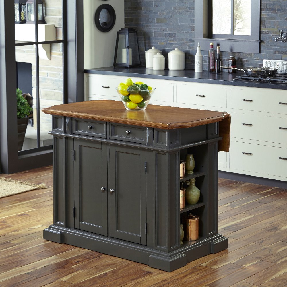 Americana Charcoal Gray Kitchen Island