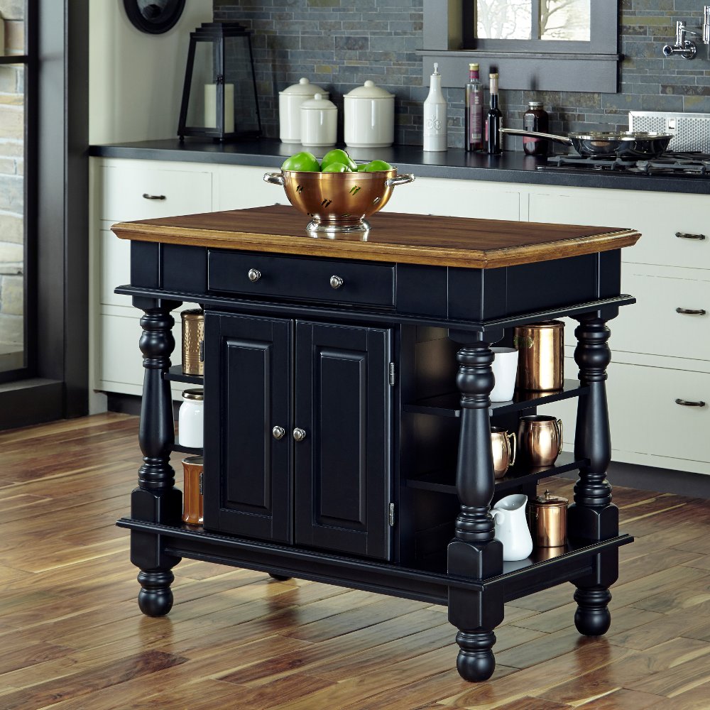 110525426 Americana Black Kitchen Island sku 110525426