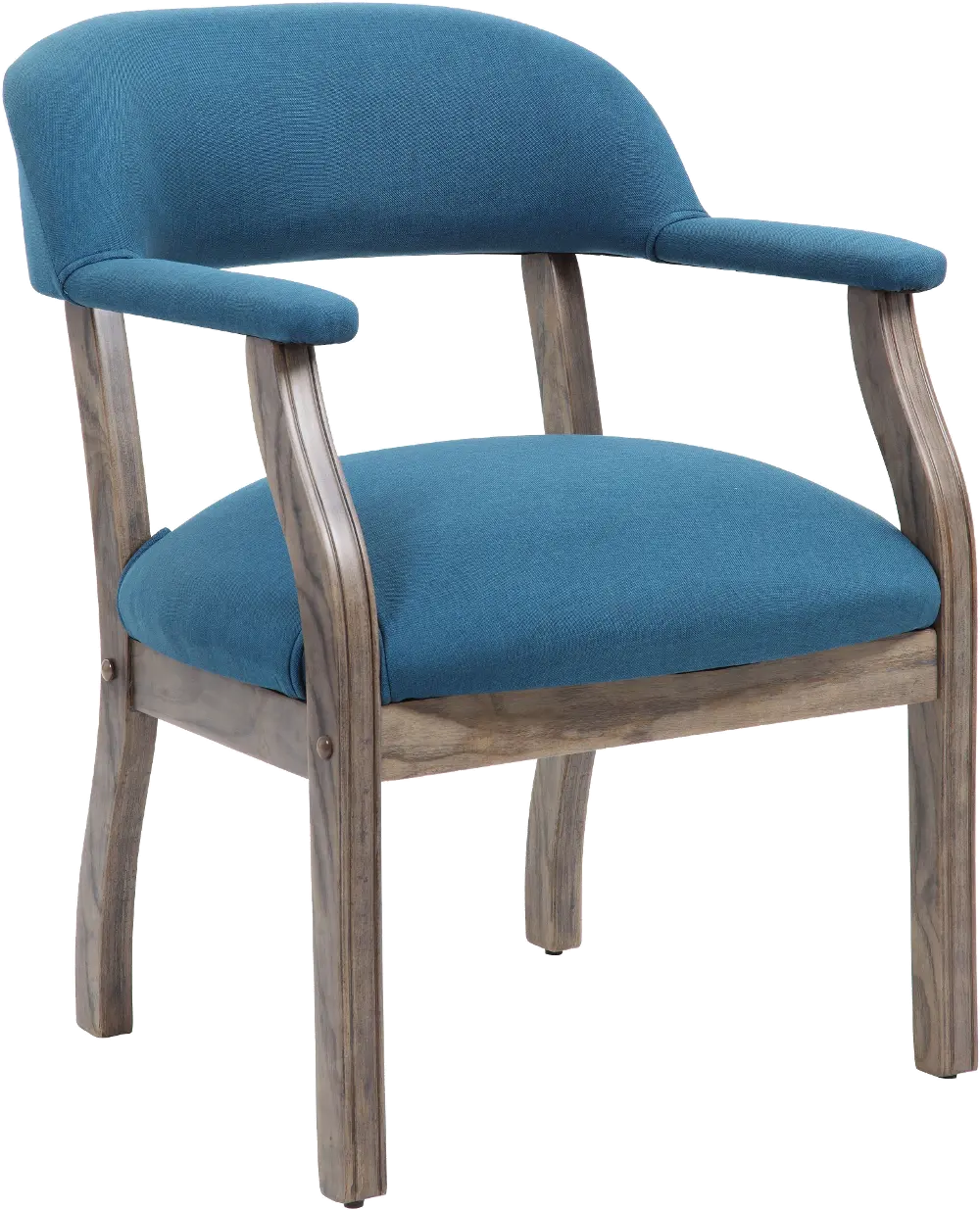 Peacock Blue Office Guest Chair-1