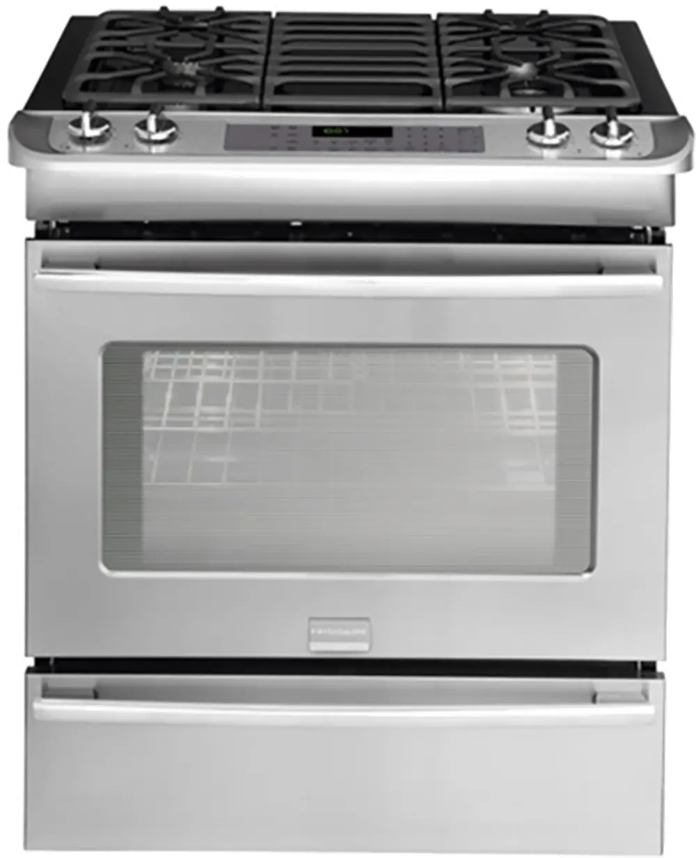 FPDS3085PF Frigidaire 30 Inch Smudge Proof Stainless Steel 4.2 Cu. Ft. Dual Fuel Slide-in Range-1