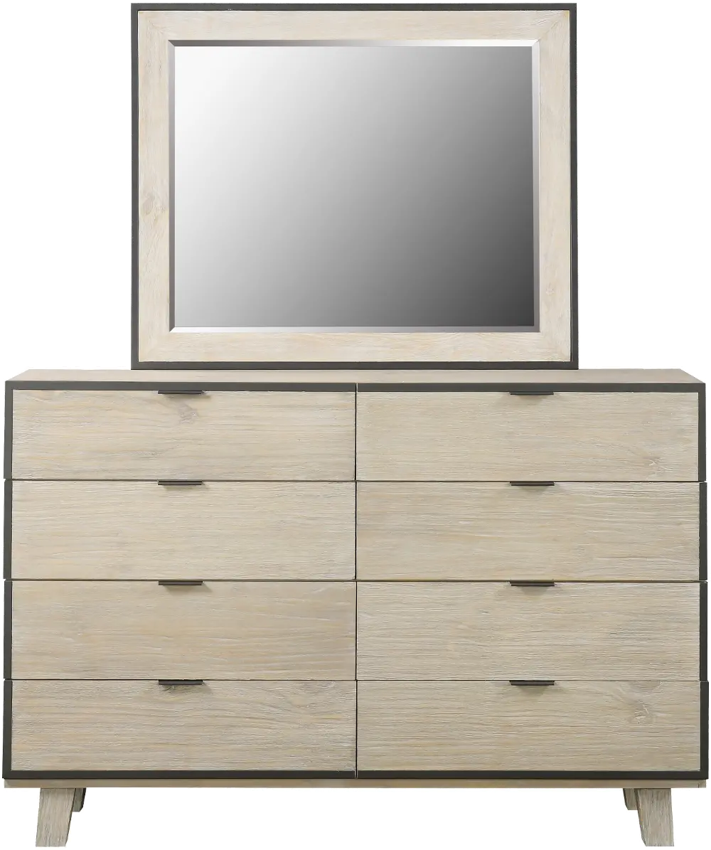Contemporary Pearl White Dresser - Synchrony-1