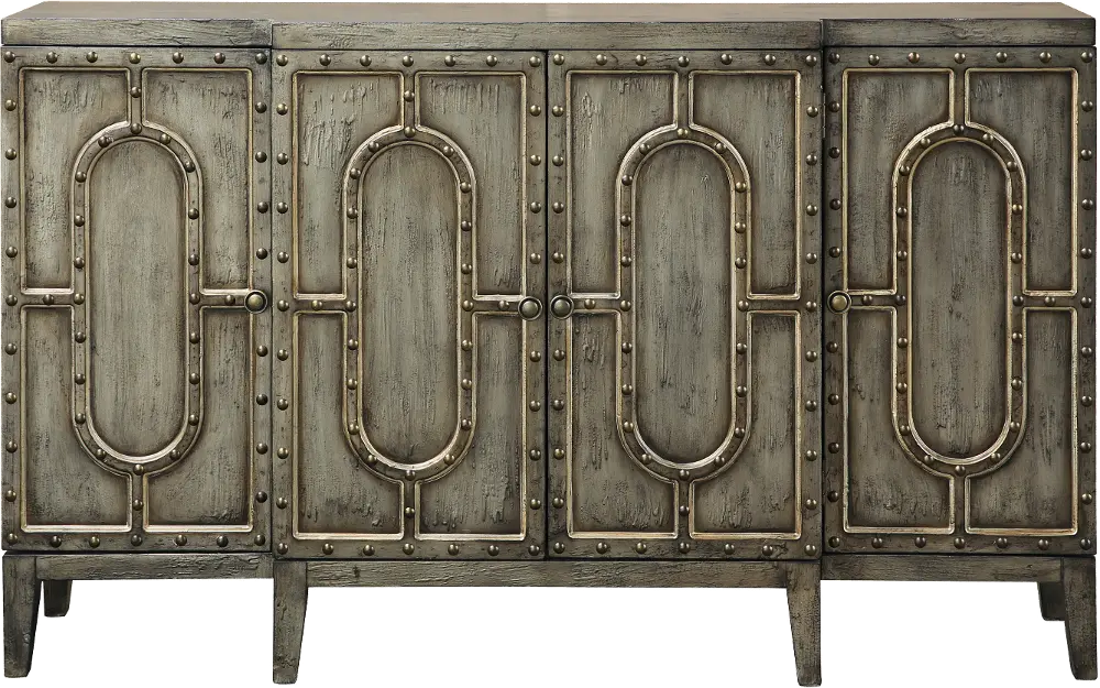 Distressed Silver Bar Cabinet-1