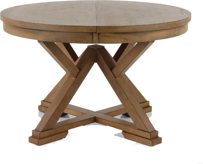 Grandview Mushroom Round Dining Table, Round Kitchen Tables With Leaf