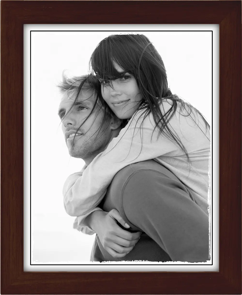 8x10 Espresso Linear Wood Picture Frame-1