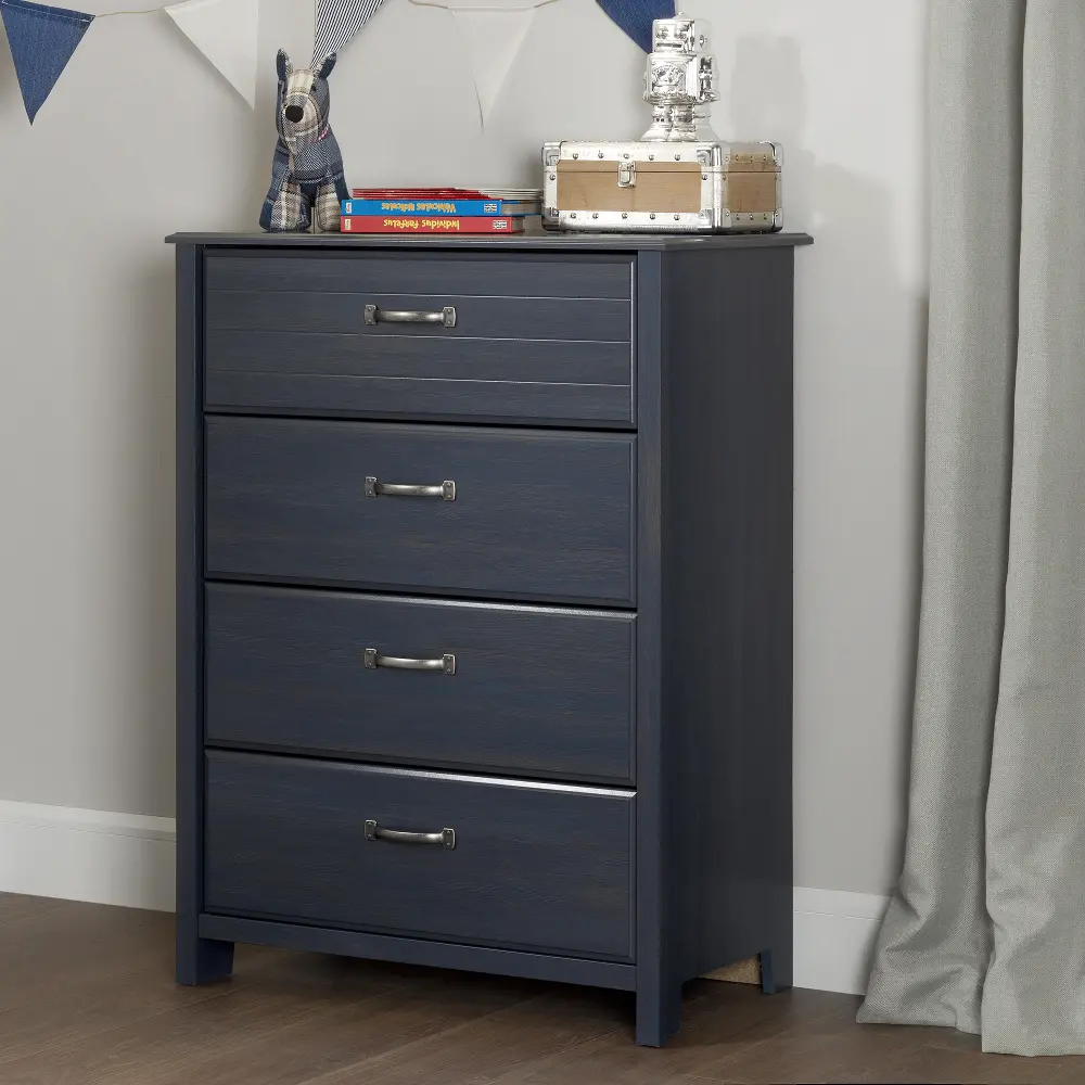 10362 Ulysses Blue 4-Drawer Chest - South Shore-1