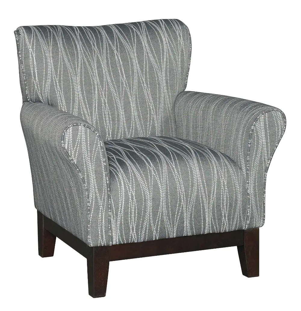 Graphite Blue-Gray Accent Chair - Aiden-1