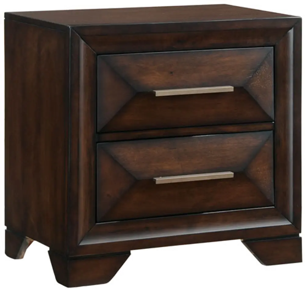 Tobacco Brown Classic Contemporary Nightstand - Anthem-1