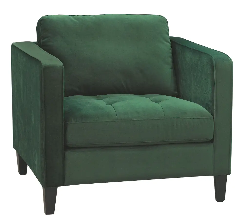Magnolia Home Furniture Emerald Green Velvet Chair - Dapper-1