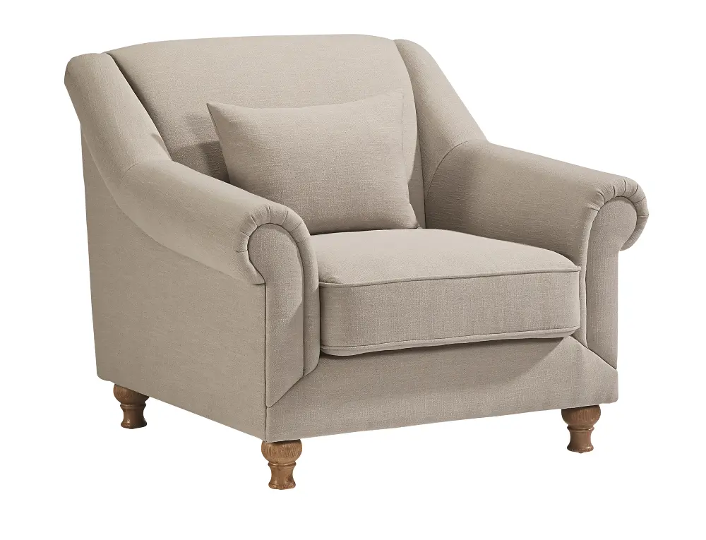 Magnolia Home Furniture Flannel Gray Chair - Rose Hill-1
