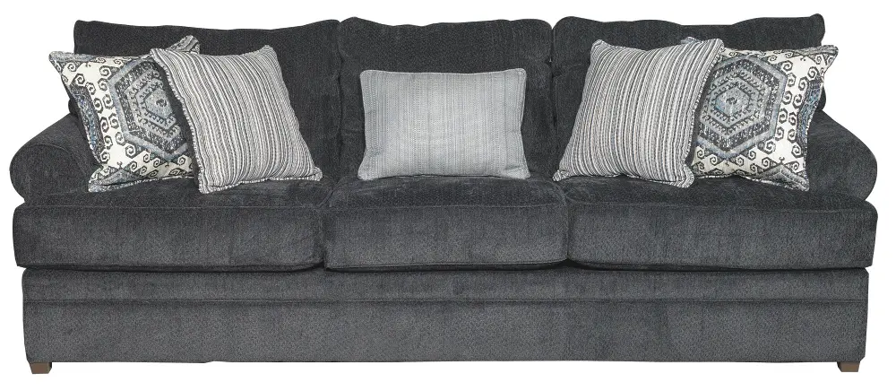Casual Contemporary Slate Blue Sofa - Bellamy-1