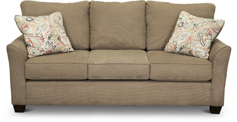 Casual Contemporary Portobello Brown Sofa - Tara | RC Willey Furniture ...