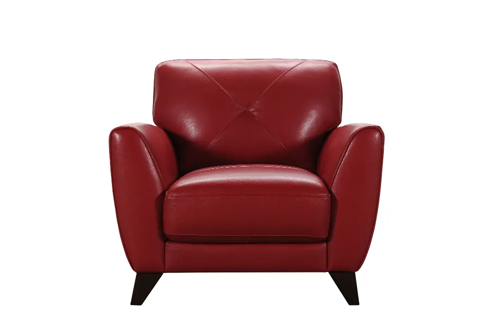 Modern Red Leather Chair - Colours-1