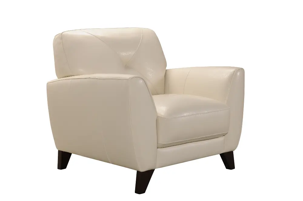 Modern White Leather Chair - Colours-1