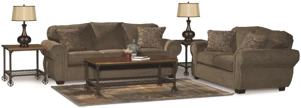 Southport Brown 7 Piece Living Room Set-1