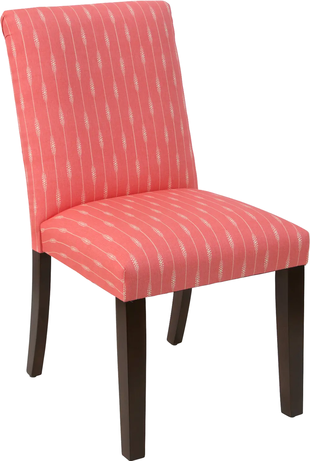 63-6SPRSTRCRLOGA Sprint Stripe Coral Upholstered Dining Chair -1