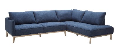 Modern Blue 2 Piece Sectional Sofa Flanigan Rc Willey Furniture Modern Blue 2 Piece Sectional Sofa Flanigan