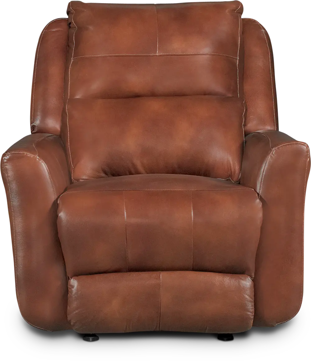 Alfresco Rustico Brown Leather-Match Power Recliner - Producer-1