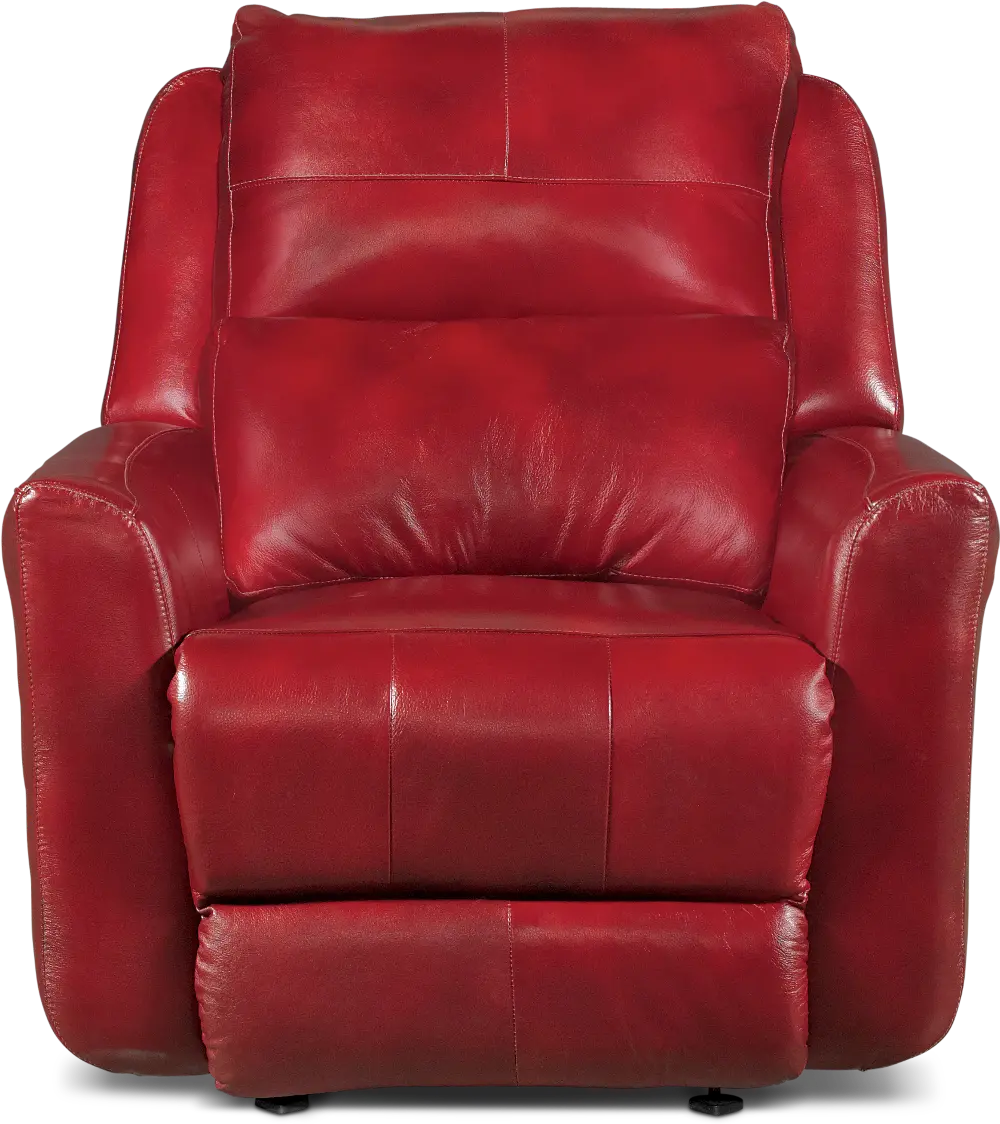 Alfresco Marsala Red Leather-Match Power Recliner - Producer-1