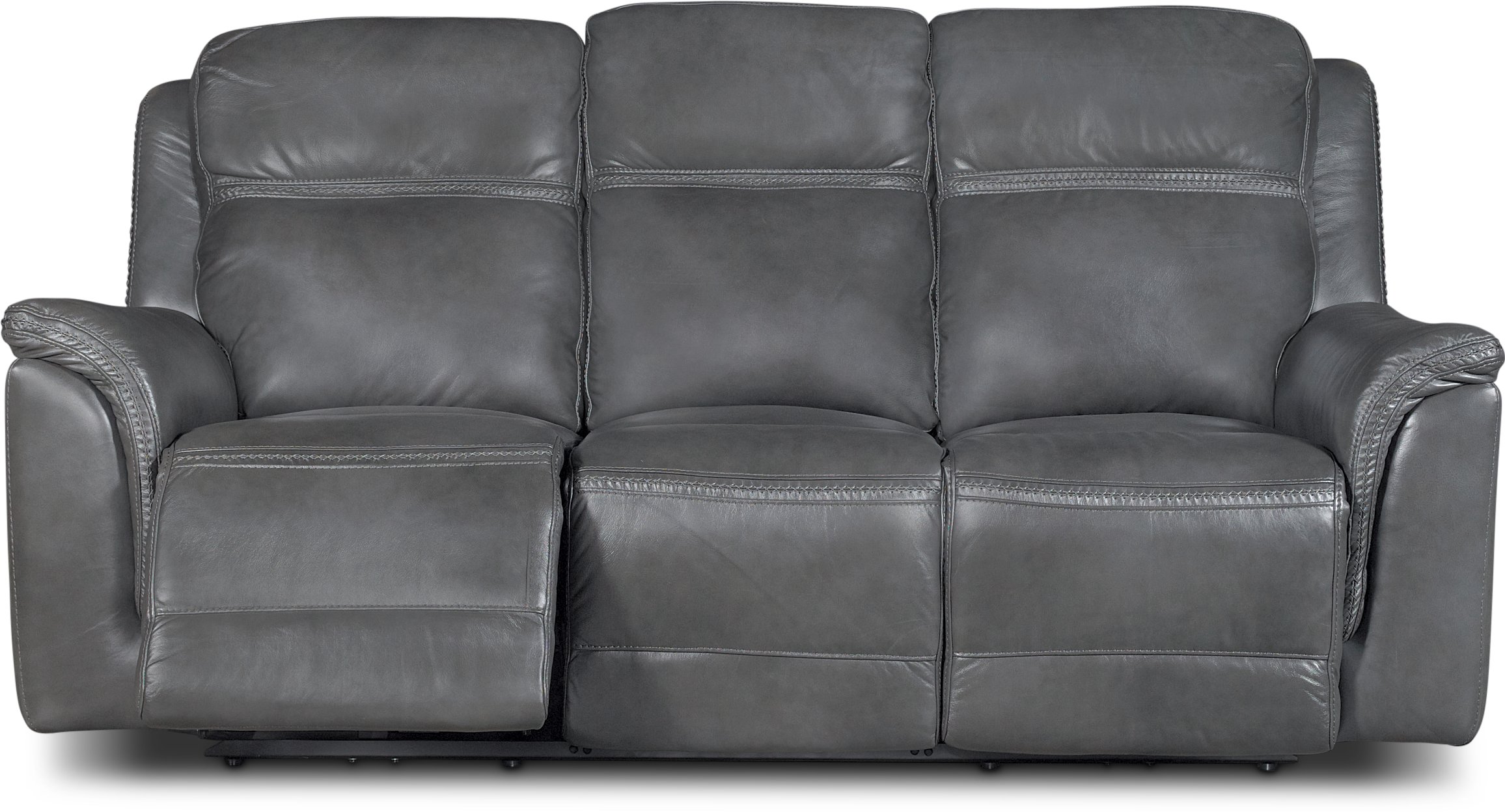 leather match power sofa