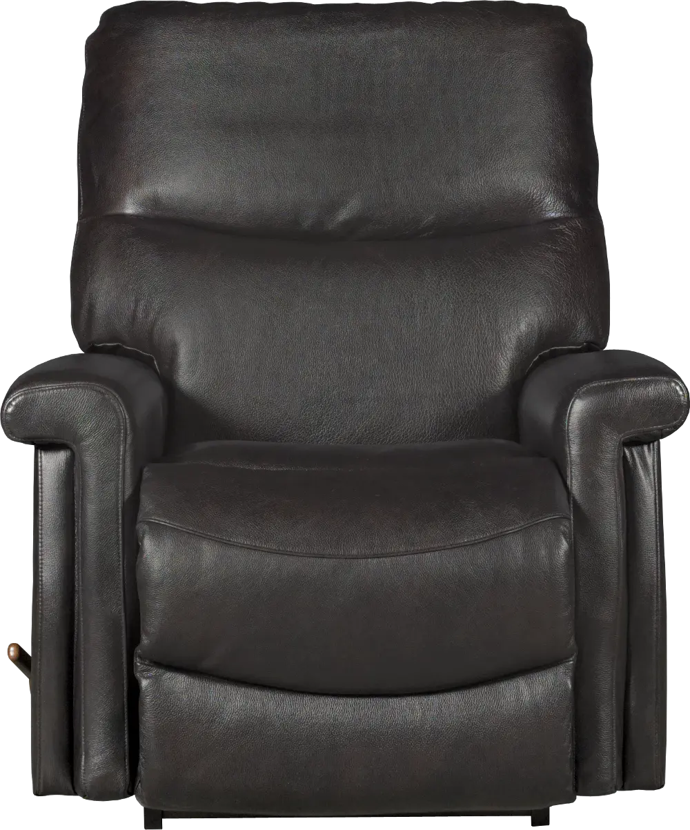10-729/LB14787 Chocolate Brown Leather-Match Manual Rocker Recliner - Baylor-1