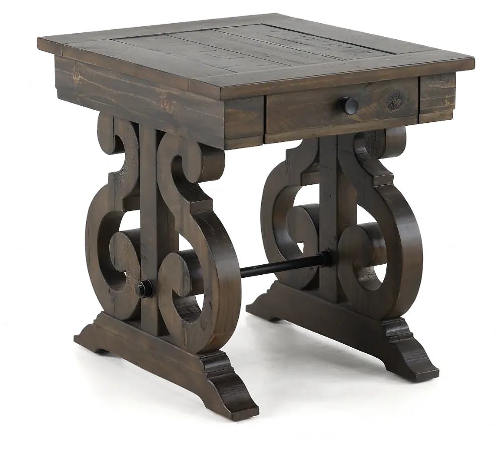 Ballamy Weathered Pine End Table-1