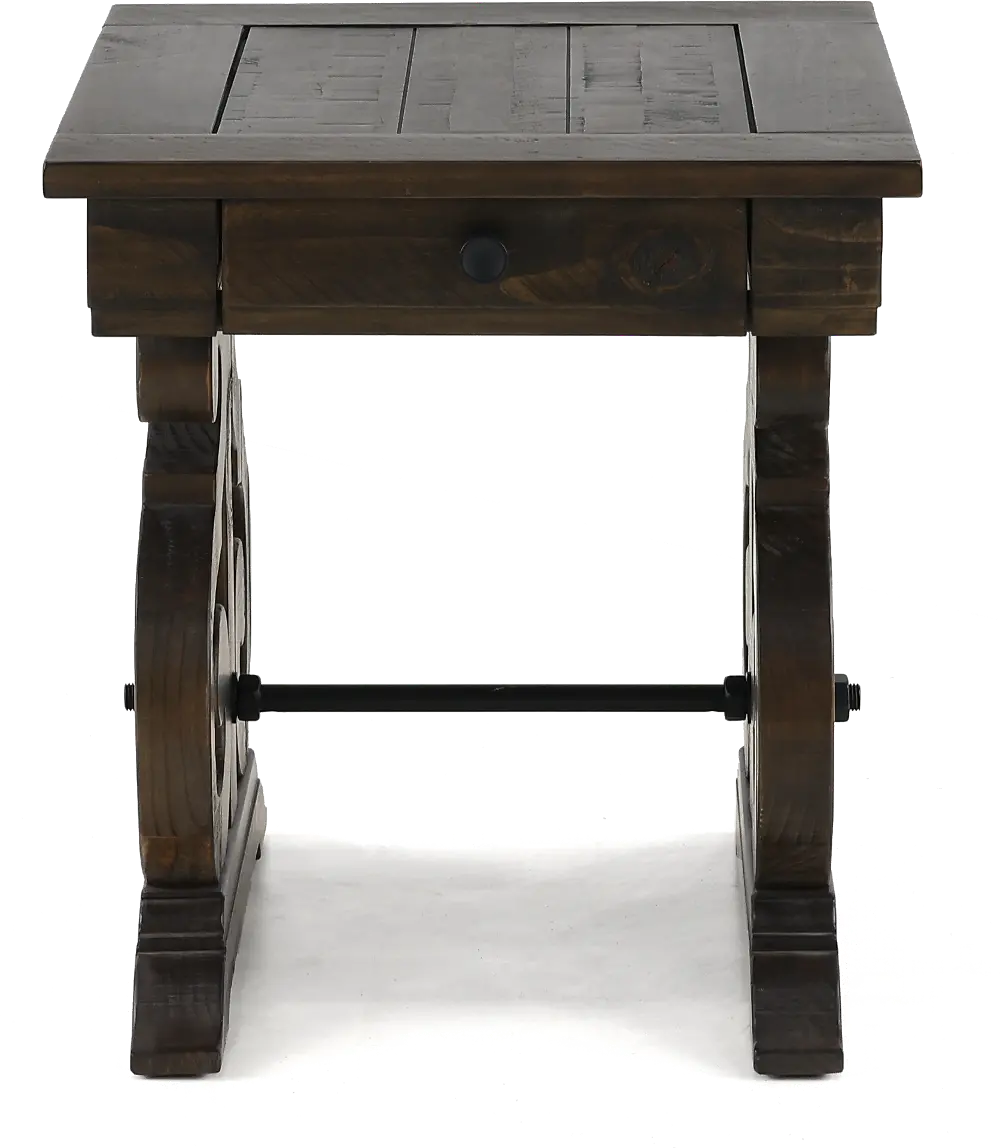 Ballamy Weathered Pine End Table-1