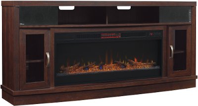 70 Inch Antique Cherry Brown TV Stand with Fireplace - Deerfield | RC Willey Furniture Store RC Willey offers this 70 inch antique cherry brown TV stand with a fireplace from the Deerfield collection. Perfect to add warmth and ambiance to your home