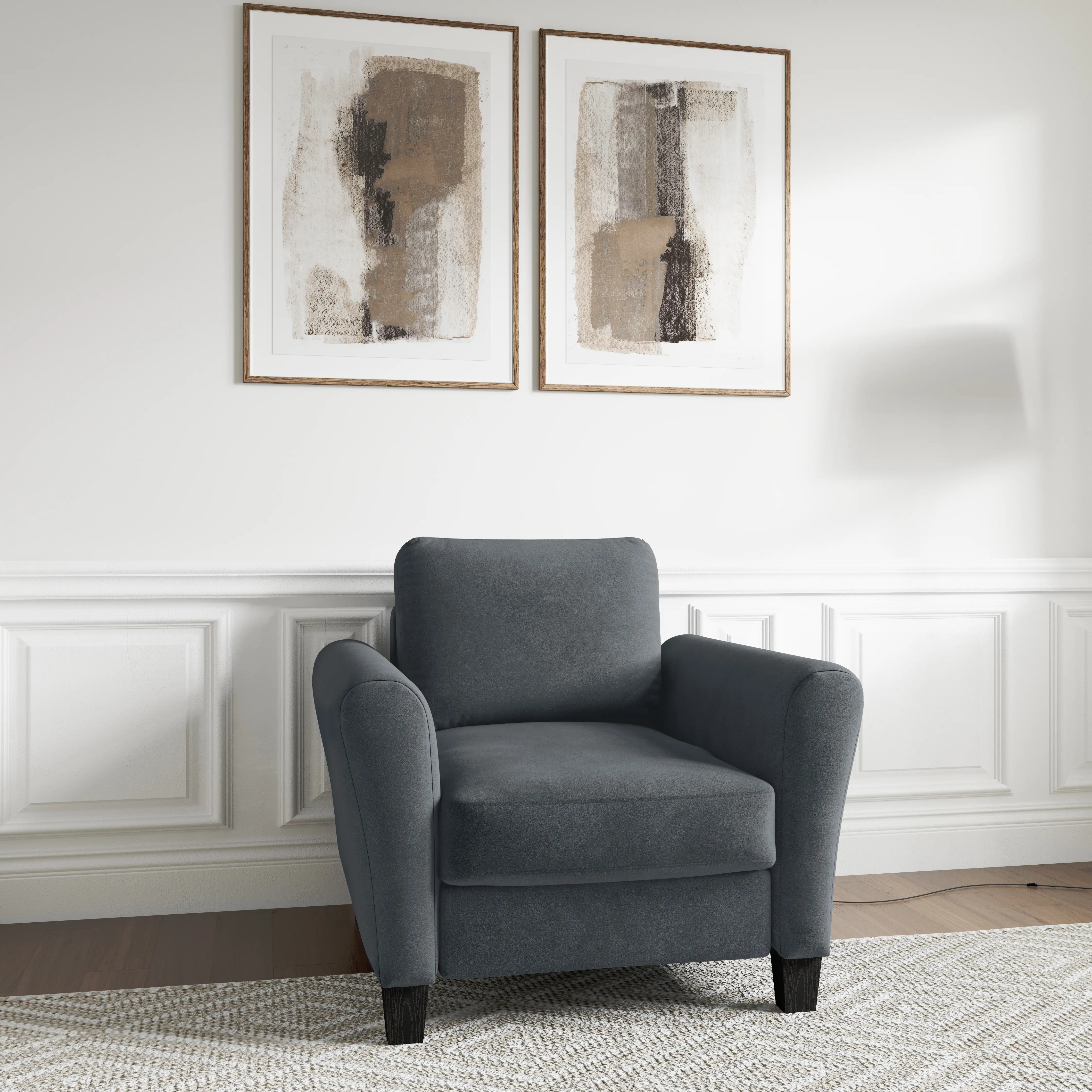 Milani Dark Gray Contemporary Chair