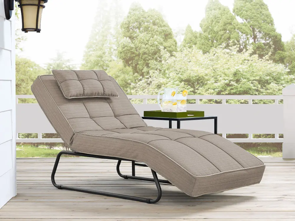 RA-BSRS7O3076P Sand Tan Outdoor Patio Chaise Lounge - Baylands-1