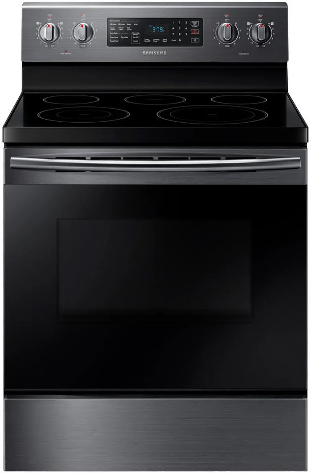 NE59M4320SG Samsung Electric Range with dual power elements - 5.9 cu. ft. Black Stainless Steel-1