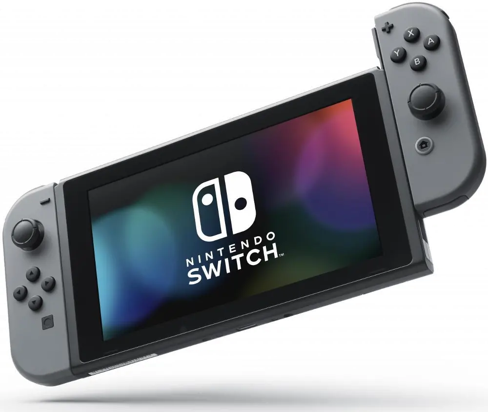 SWI HACSKAAAA Nintendo Switch Console - Gray Joy-Con Controller-1