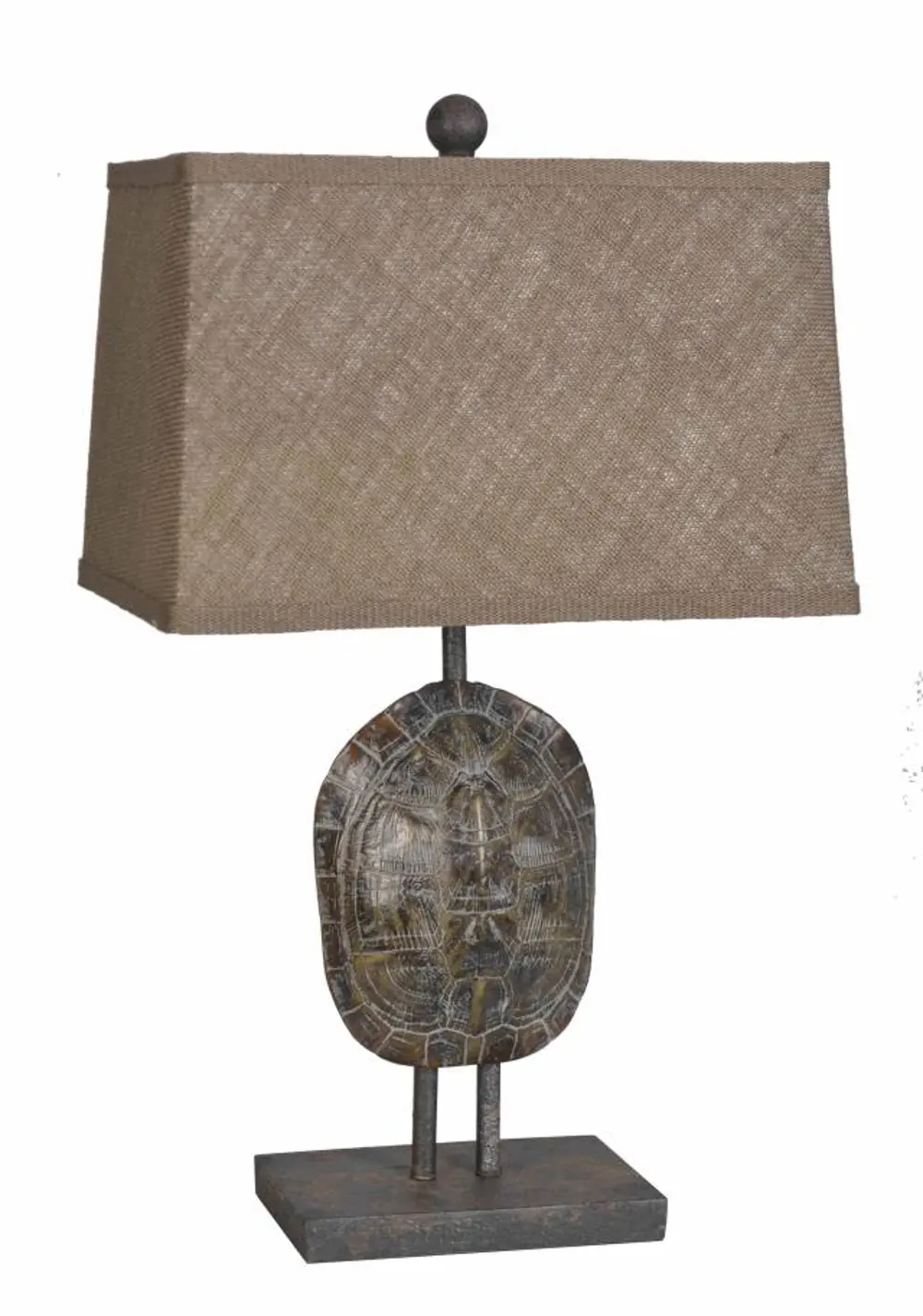 Faux Turtle Shell Poly Resin Table Lamp-1