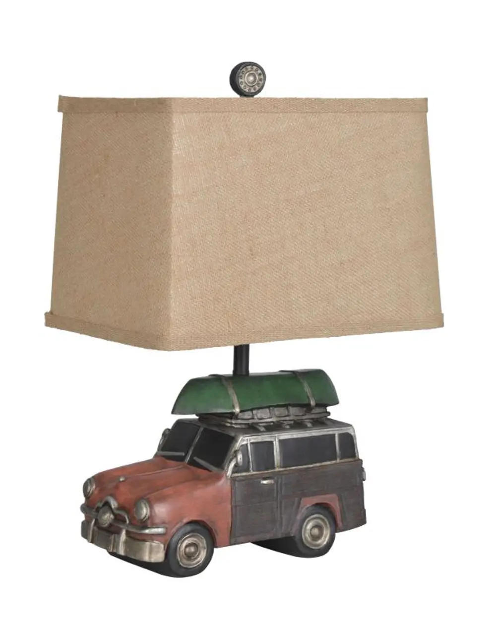 Multi-Color Going Camping Poly Resin Table Lamp-1