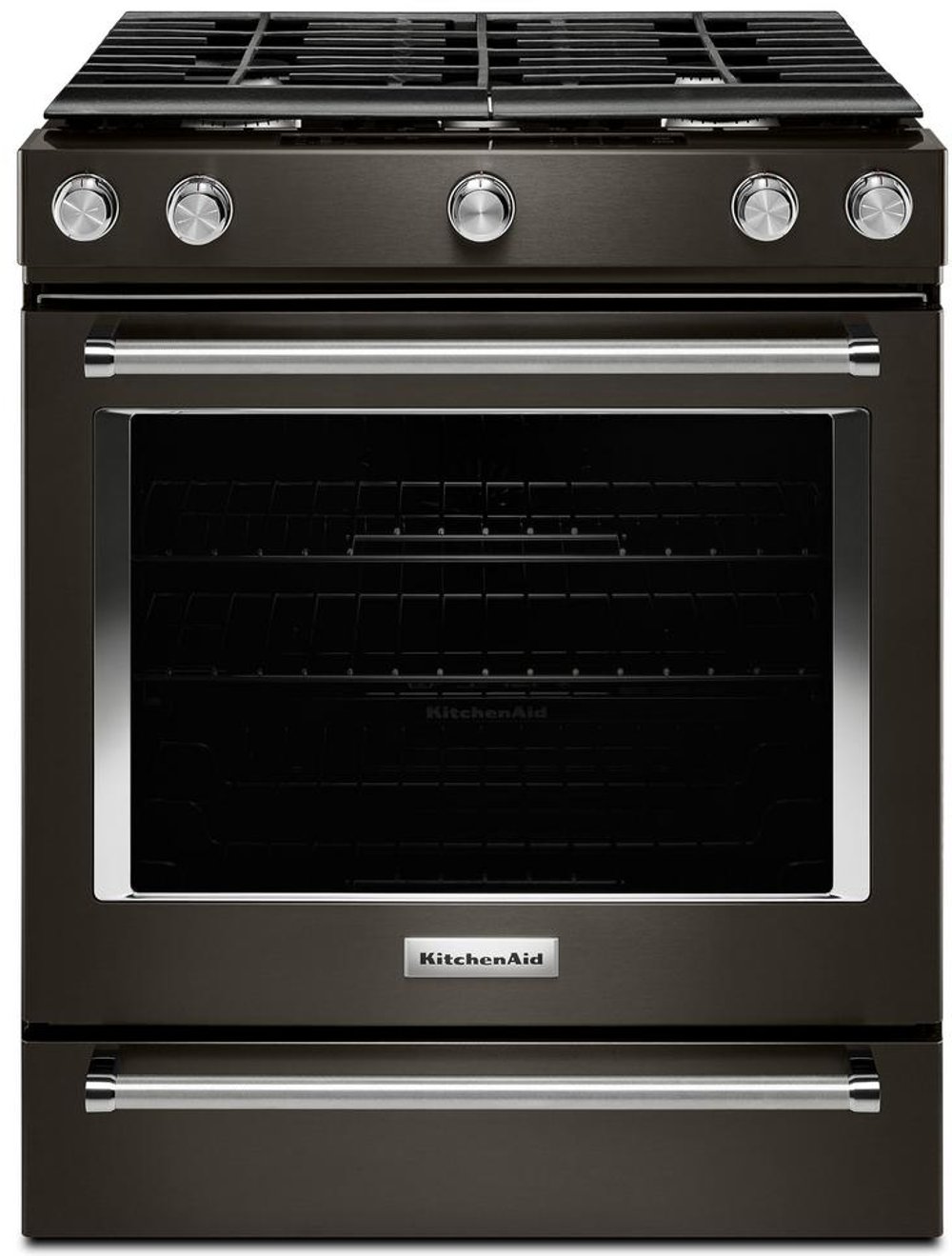 KitchenAid 5.8 cu ft Gas Range - Black Stainless Steel