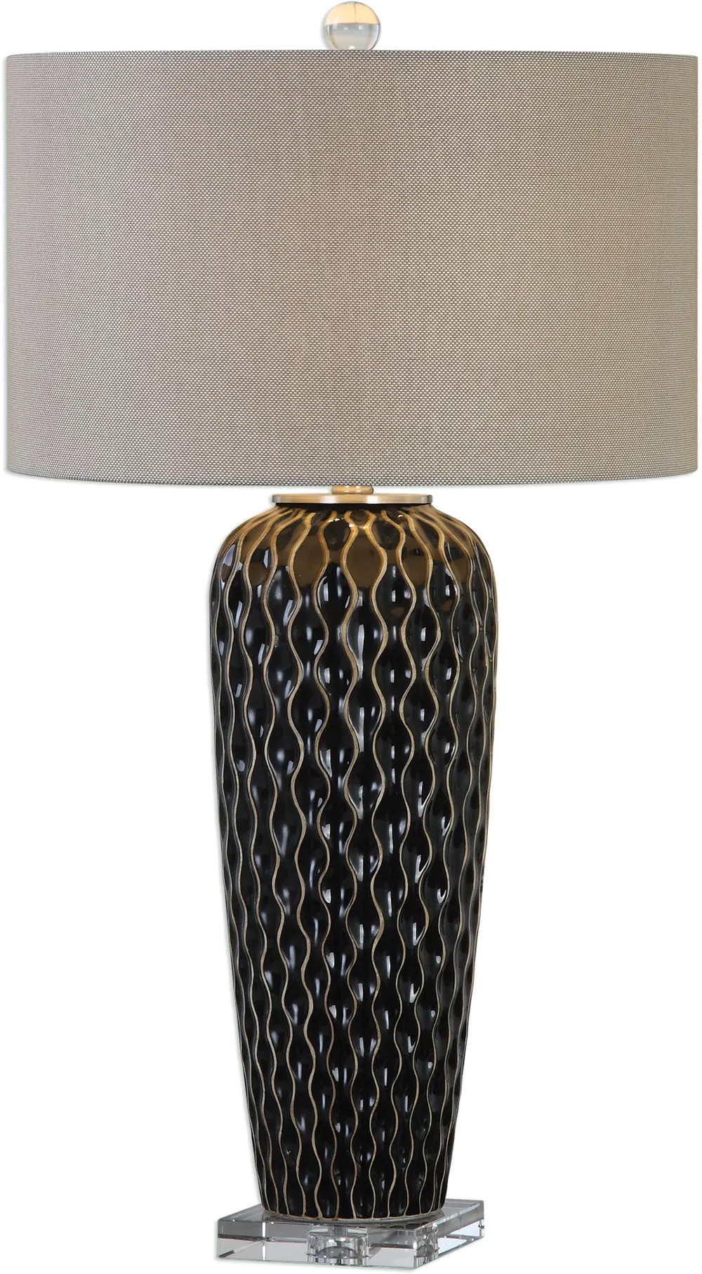 Mocha Bronze Ceramic Table Lamp-1