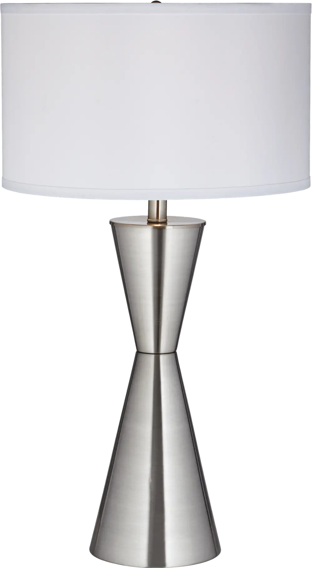 Brushed Nickel and Steel Table Lamp-1
