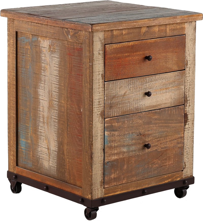 Antique Pine 3 Drawer Wood File Cabinet, Wooden Filing Cabinets 3 Drawer