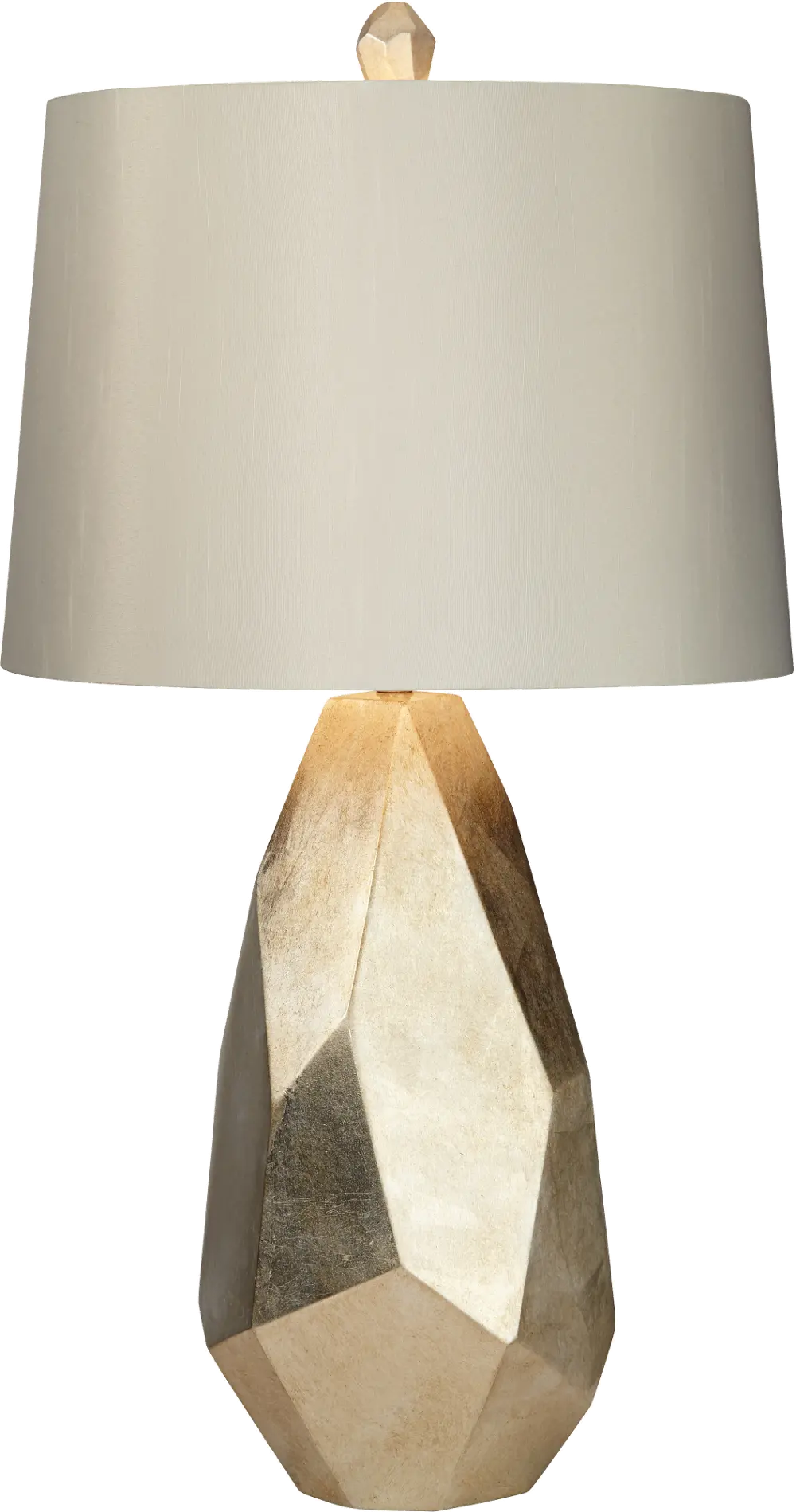 Champagne Resin Faceted Table Lamp-1