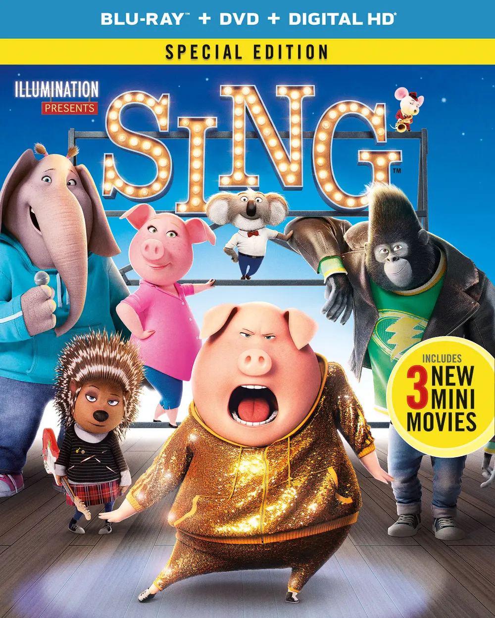 Sing (Blu-ray + DVD + Digital HD Combo Pack)-1
