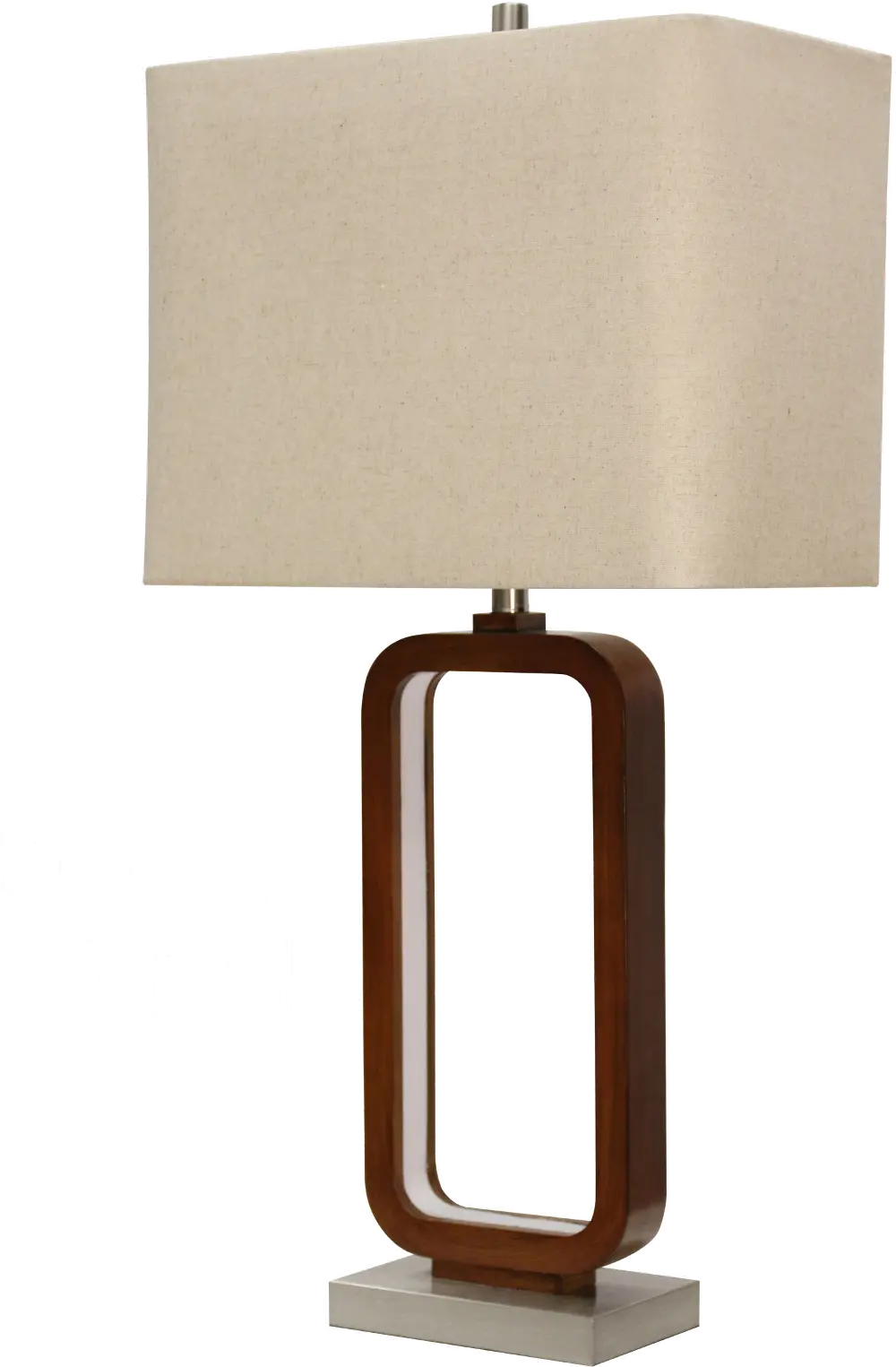 Wellwood Inner LED Table Lamp with Brushed Steel Base-1
