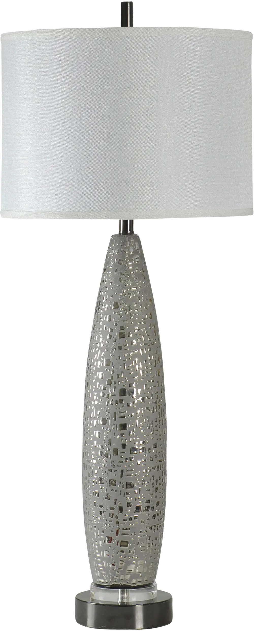 Metallic Ceramic Table Lamp with Acrylic Base-1