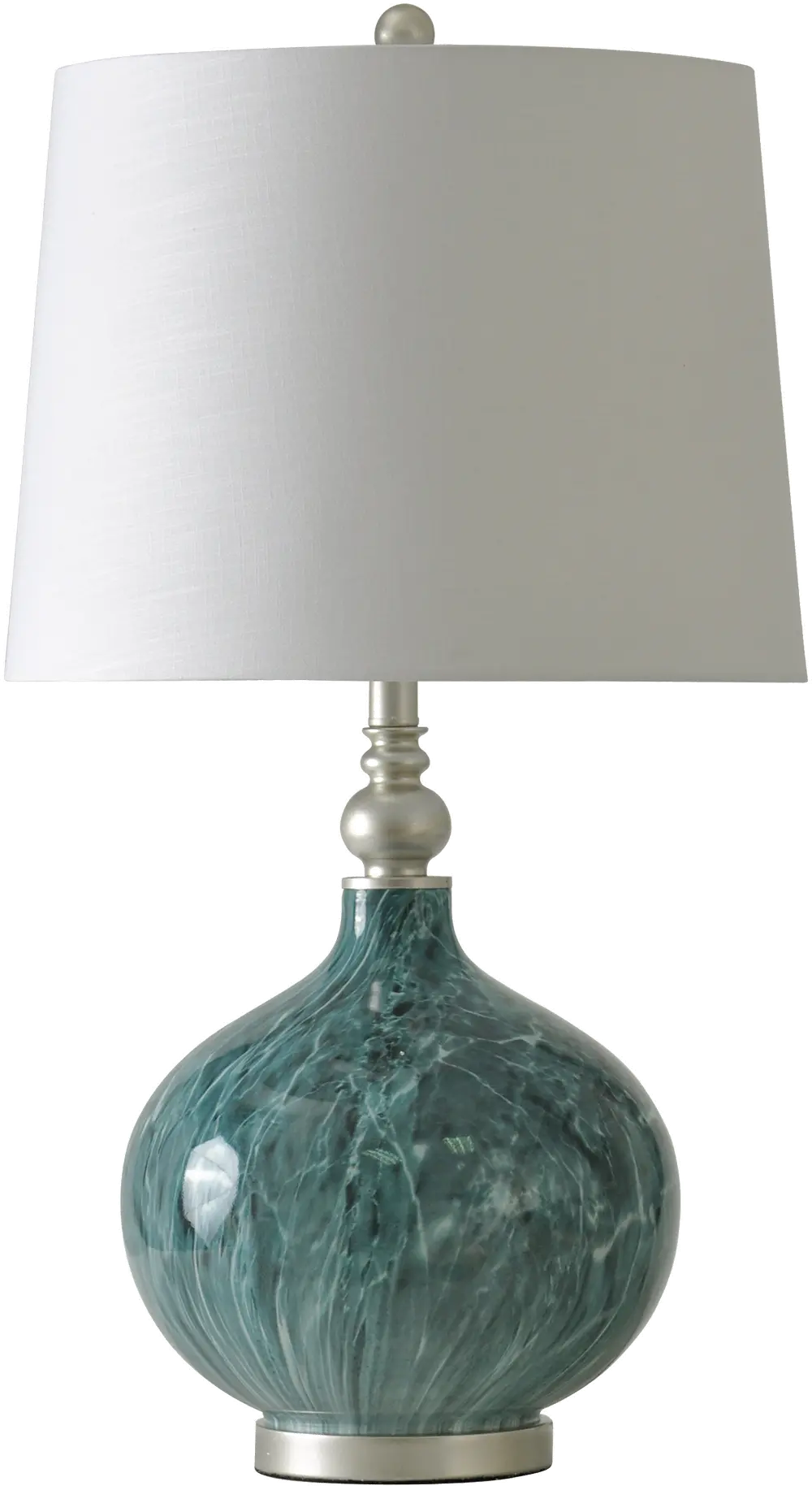 Faux Marble Glass Table Lamp-1