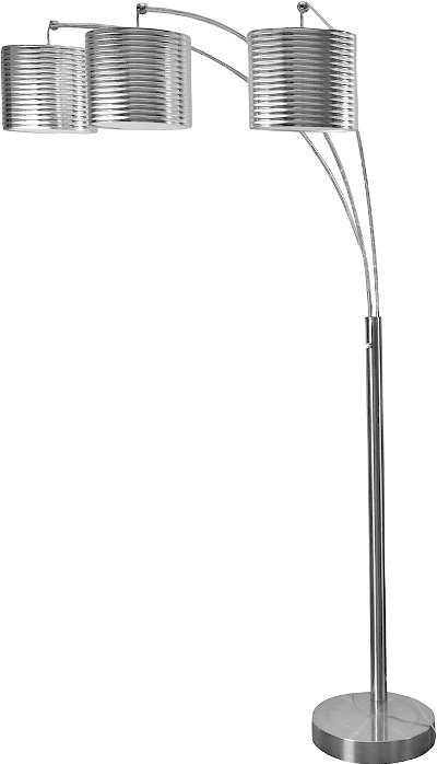 Brushed Steel 3-Arm Arc Floor Lamp | RC Willey Furniture Store Brushed Steel 3-Arm Arc Floor Lamp | RC Willey Furniture Store