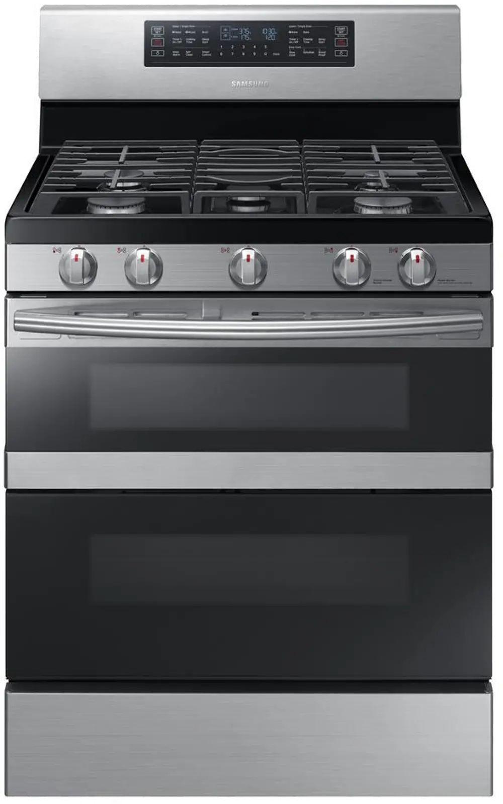 NX58M6850SS Samsung Double Oven Gas Range  -  5.8 cu. ft. Stainless Steel-1