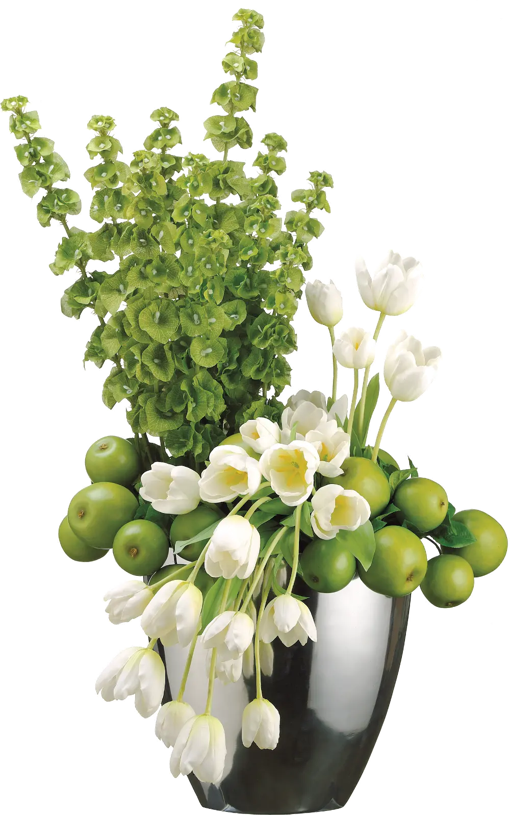 Faux Tulip and Greenery Arrangement-1