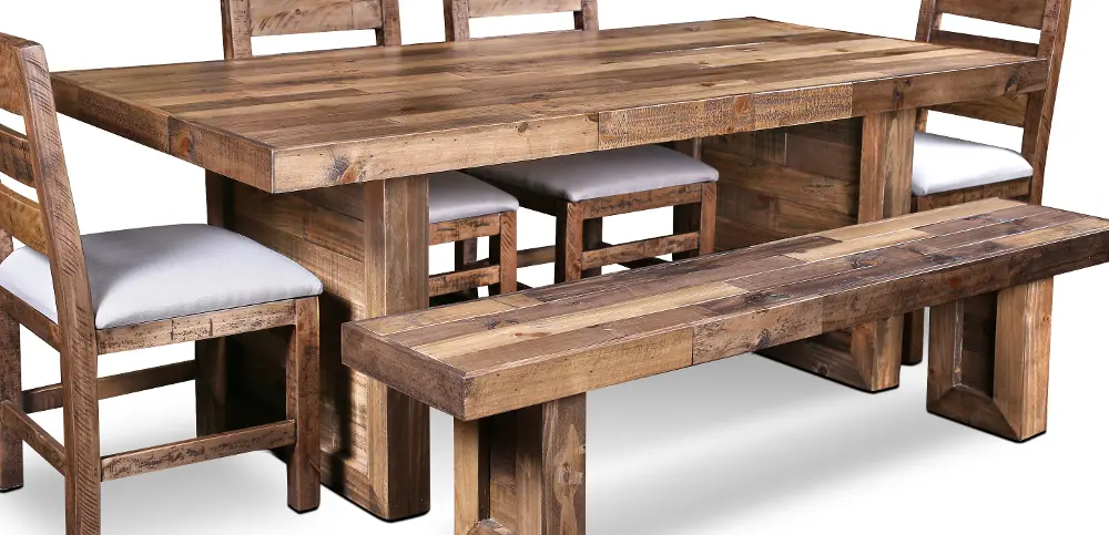 Tri Pine Dining Table - Boardwalk Collection-1