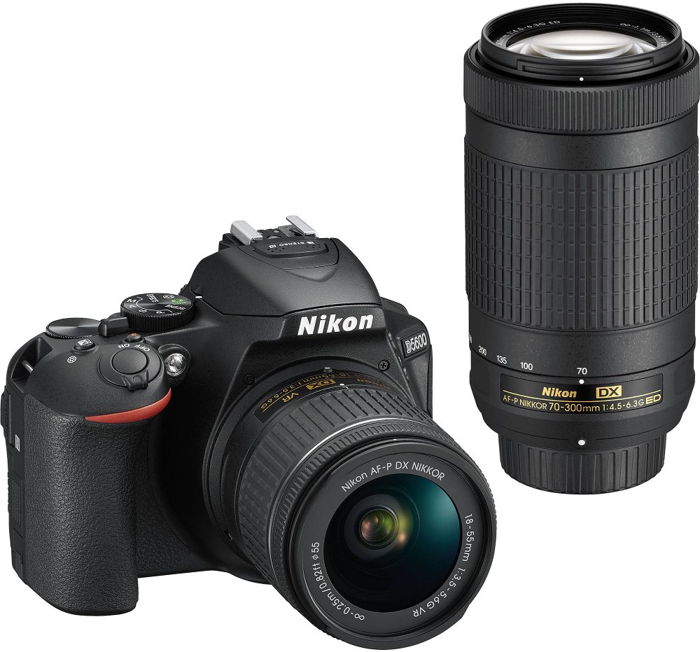 Nikon D5600 DSLR Camera with18-55mm and 70-300mm Lenses