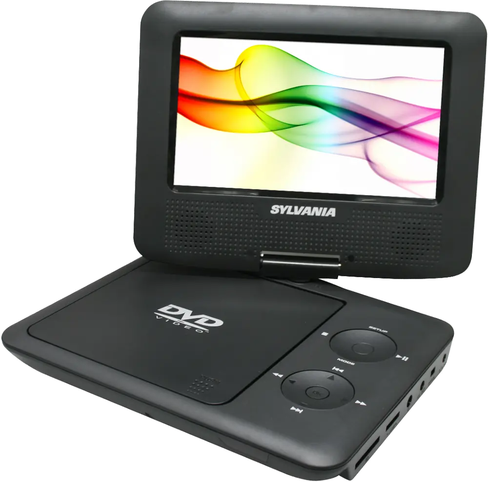 Sylvania 7 Inch Swivel-Style Portable DVD Player-1